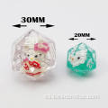 Bescon DND DND HELLOKITTY DICE Set, juego de dados de D&D poliédrico translúcido gigante de 7pcs Cat, mazmorras de gran tamaño y dragones dados